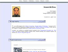Tablet Screenshot of howardzzh.com